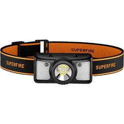 Superfire HL91-X Επαναφορτιζόμενος Φακός Κεφαλής Εργασίας Led IP43 200lm