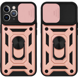 Sonique Ring Armor CamPro Back Cover Rose Gold (iPhone 11 Pro)