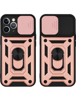 Sonique Ring Armor CamPro Back Cover Rose Gold (iPhone 11 Pro)