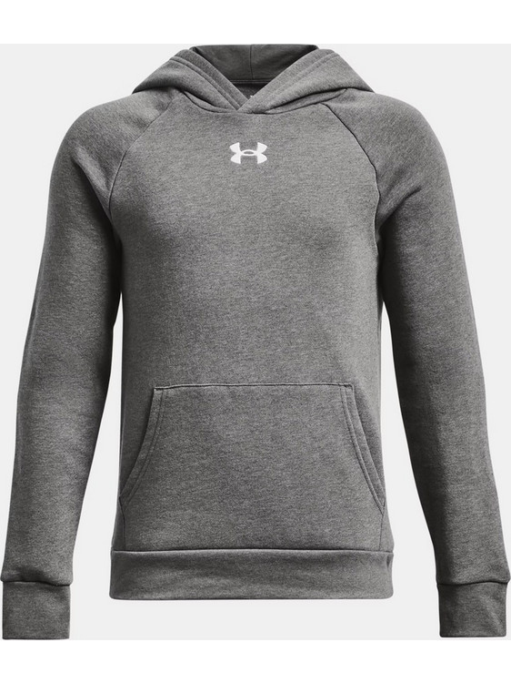 Under Armour Rival Παιδικό Φούτερ με Κουκούλα Γκρι 1379792-025