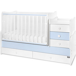 Lorelli Maxi Plus New Πολυμορφική Κούνια με Στρώμα 62x110cm White Baby Blue 10150580039P