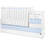 Lorelli Maxi Plus New Πολυμορφική Κούνια με Στρώμα 62x110cm White Baby Blue 10150580039P