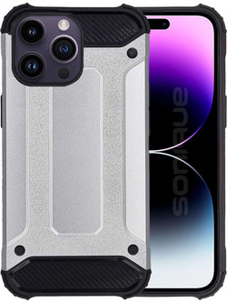 Sonique Heavy Armor Back Cover Silver (iPhone 14 Pro Max)