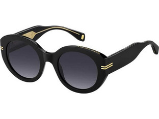 Marc Jacobs MARC1110S 8079O Γυναικεία Γυαλιά Ηλίου Οβάλ Κοκάλινα Μαύρα με Μαύρο Φακό