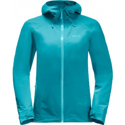 Jack Wolfskin Γυναικείο Μπουφάν Χειμωνιάτικο Softshell Μακρύ Τιρκουάζ 1115121-1221