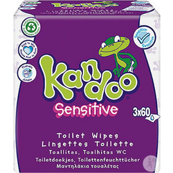 Pampers Kandoo Sensitive Μωρομάντηλα Χωρίς Άρωμα & Parabens 3x60τμχ