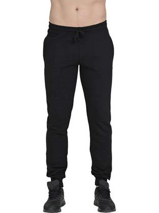 Target Ανδρικό Παντελόνι Φόρμας Fleece με Λάστιχο Μαύρο M25-74092-10