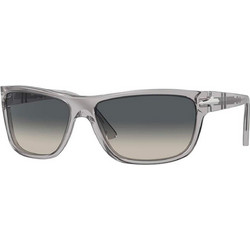 Persol PO3342S 309 Ανδρικά Γυαλιά Ηλίου Ορθογώνια Κοκάλινα Γκρι με Μαύρο Φακό