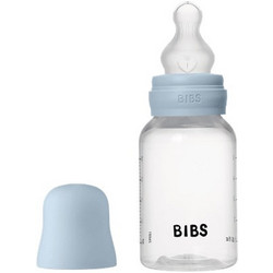 BIBS Πλαστικό Μπιμπερό με Θηλή Σιλικόνης 0+ Μηνών Baby Blue 150ml