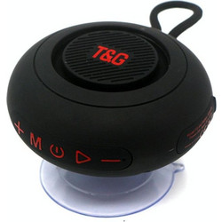 T&G TG-442 Αδιάβροχο Ηχείο Bluetooth 3W με Ραδιόφωνο Μαύρο