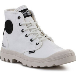 Palladium Pampa HTG Supply Star Γυναικεία Αρβυλάκια Λευκά με Χοντρό Χαμηλό Τακούνι 77356-116-M