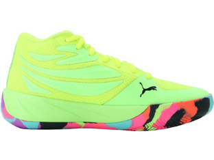 Puma Court Pro Marble Παιδικά Αθλητικά Παπούτσια για Μπάσκετ Lime 311395-02