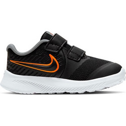 Nike Star Runner 2 Παιδικά Αθλητικά Παπούτσια για Τρέξιμο Μαύρα Πορτοκαλί AT1803-008