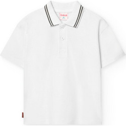 Boboli Παιδικό Polo Κοντομάνικο Λευκό 591027-1100