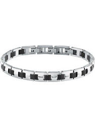 Trussardi Ανδρικό Βραχιόλι Χειροπέδα από Ατσάλι Ασημί TJAXV01