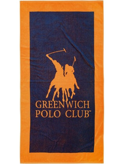 Greenwich Polo Club 4003 Πετσέτα Θαλάσσης Πορτοκαλί 90x180cm