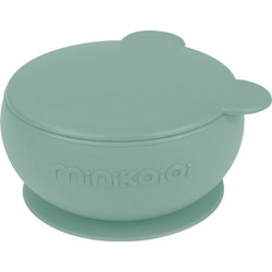 Minikoioi Μπολ Σιλικόνης με Βεντούζα River Green