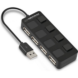 Esperanza EA161 USB Hub 2.0 USB-A με 4 Θύρες USB-A