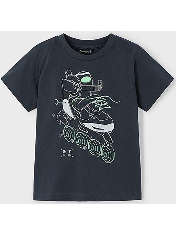 Mayoral Παιδικό T-Shirt Κοντομάνικο Μαύρο 25-03037-051
