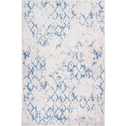 Kayoom Petron Χαλί Ορθογώνιο Καλοκαιρινό 200x290cm 6606 White Blue