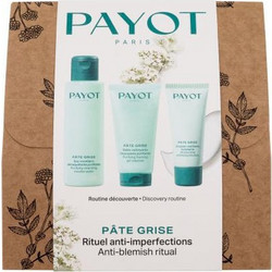 Payot Pate Grise Anti-Blemish Ritual Purifying Cleansing Micellar Water 100ml + Pate Grise Purifying Foaming Gel Cleanser 50ml + Moisturising Mattifying Emulsion 30ml