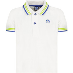 North Sails Παιδικό Polo Κοντομάνικο Λευκό 795075000-0101