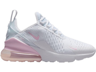 Nike Air Max 270 Παιδικά Sneakers Λευκά Ροζ Nude 943345-122