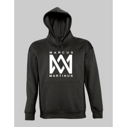 Marcus & Martinus Ανδρικό Φούτερ με Κουκούλα & Τσέπες Μαύρο M&MH-EN