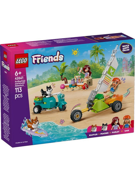 Lego Friends Surfing Dogs & Scooter Adventure για 6+ Ετών 42641