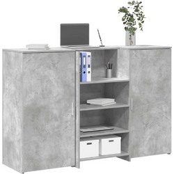 vidaXL Γραφείο Reception Ξύλινο με Βιβλιοθήκη 155x50x103.5cm 3324199