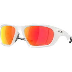 Oakley OO9431 10 Ανδρικά Γυαλιά Ηλίου Ορθογώνια Κοκάλινα Λευκά με Πορτοκαλί Καθρέπτη Φακό