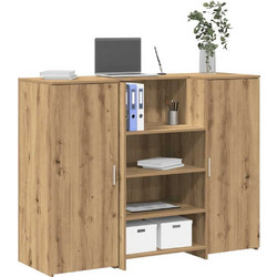 vidaXL Γραφείο Reception Ξύλινο με Βιβλιοθήκη 55x50x103.5cm 3324195