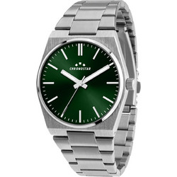 Chronostar Supreme Ανδρικό Ρολόι με Ασημί Μεταλλικό Μπρασελέ R3753315001