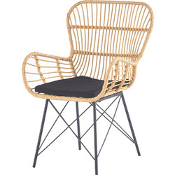 PoliHome Sombra Πολυθρόνα Κήπου Rattan Μπεζ 162740459