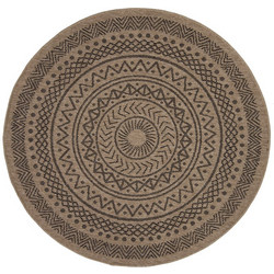 Royal Carpet Avanos Χαλί Στρογγυλό Καλοκαιρινό Γιούτα 240cm 8894 Black