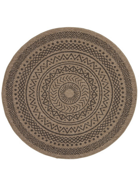 Royal Carpet Avanos Χαλί Στρογγυλό Καλοκαιρινό Γιούτα 240cm 8894 Black