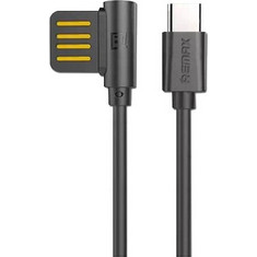 Remax Angle 90° USB-A to USB-C 1m Black 14916