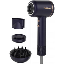 Webber HD1698 Navy Blue Πιστολάκι Μαλλιών με Φυσούνα 1600W