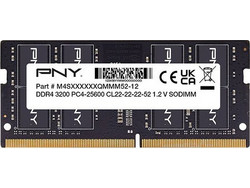 PNY 16GB (1X16GB) DDR4 RAM 3200MHz C22 SoDimm MN16GSD43200-TB