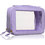 BrushArt Accessories Make-Up Case Γυναικείο Νεσεσέρ Ταξιδίου με Θήκες 23x8x17cm Λιλά