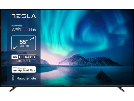 Tesla 55E645BUW Smart Τηλεόραση 55" 4K UHD LED HDR (2025)