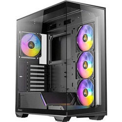 Antec C3 Black Midi Tower Κουτί Υπολογιστή RGB με Πλαϊνό Παράθυρο