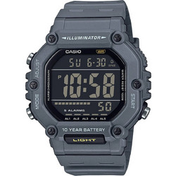 Casio Ψηφιακό Ανδρικό Ρολόι Χρονογράφος με Γκρι Καουτσούκ Λουράκι AE-1600H-8BVEF