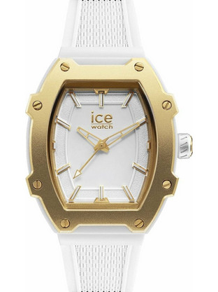 Ice Watch Γυναικείο Ρολόι με Λευκό Καουτσούκ Λουράκι IC023318