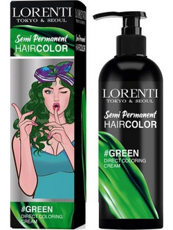 Lorenti Haircolor Green Ημιμόνιμη Βαφή Μαλλιών 250ml