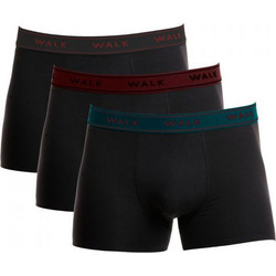 Walk Ανδρικά Μποξεράκια Σετ 3Pack Μαύρα W1753-3