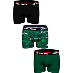 John Frank Xmas Ανδρικά Μποξεράκια Σετ 3Pack JF3BCH01