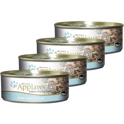Applaws Adult with Tuna Fillet in Broth 4x156gr