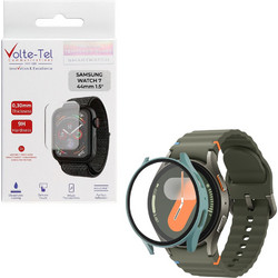 Volte-Tel Πλαστική Θήκη Tempered Glass για Samsung Galaxy Watch 7 44mm Πράσινη
