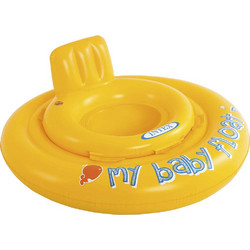 Intex My Baby Float Βρεφικό Σωσίβιο Swimtrainer 70cm για 6 Μηνών έως 12 Μηνών Κίτρινο 56585